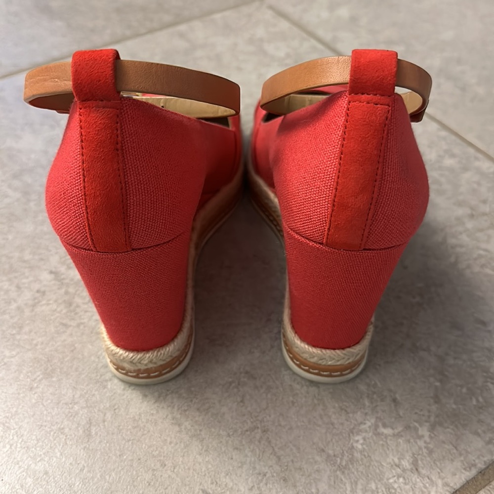 Tory Burch Canvas Wedge Espadrilles - Picture 3 of 3